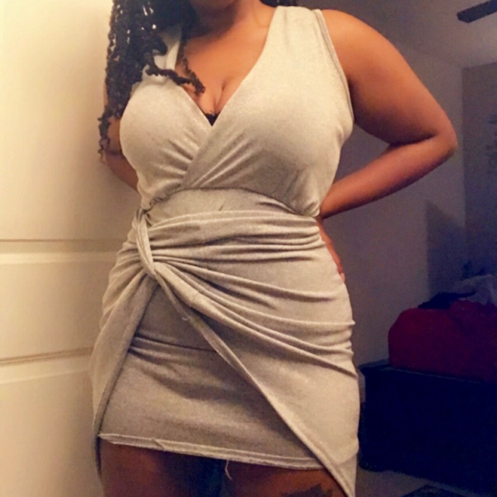 Gray Sleeveless Dress